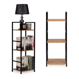 Regał drewniany nowoczesny metalowa rama LOFT 3 półki ModernHome ModernHome