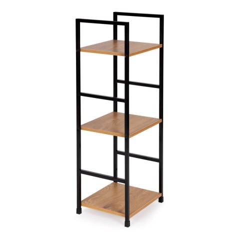 Regał drewniany nowoczesny metalowa rama LOFT 3 półki ModernHome ModernHome Regał drewniany nowoczesny metalowa rama LOFT 3 półki ModernHome ModernHome