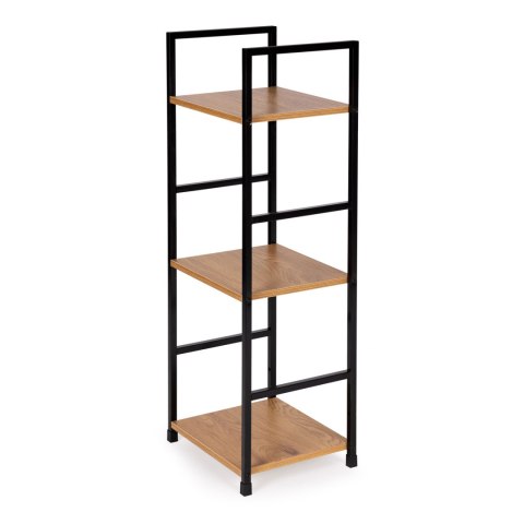 Regał drewniany nowoczesny metalowa rama LOFT 3 półki ModernHome ModernHome Regał drewniany nowoczesny metalowa rama LOFT 3 półki ModernHome ModernHome
