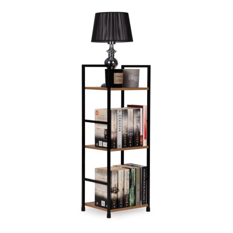 Regał drewniany nowoczesny metalowa rama LOFT 3 półki ModernHome ModernHome Regał drewniany nowoczesny metalowa rama LOFT 3 półki ModernHome ModernHome
