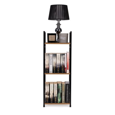 Regał drewniany nowoczesny metalowa rama LOFT 3 półki ModernHome ModernHome Regał drewniany nowoczesny metalowa rama LOFT 3 półki ModernHome ModernHome