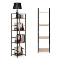 Regał drewniany nowoczesny metalowa rama LOFT 4 półki ModernHome ModernHome