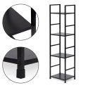 Regał drewniany nowoczesny metalowa rama LOFT 4 półki ModernHome ModernHome