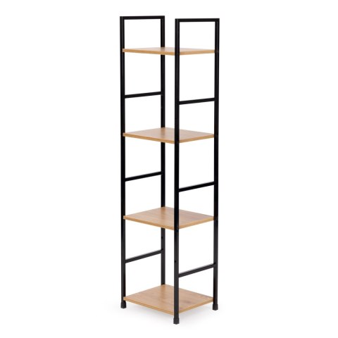 Regał drewniany nowoczesny metalowa rama LOFT 4 półki ModernHome ModernHome Regał drewniany nowoczesny metalowa rama LOFT 4 półki ModernHome ModernHome