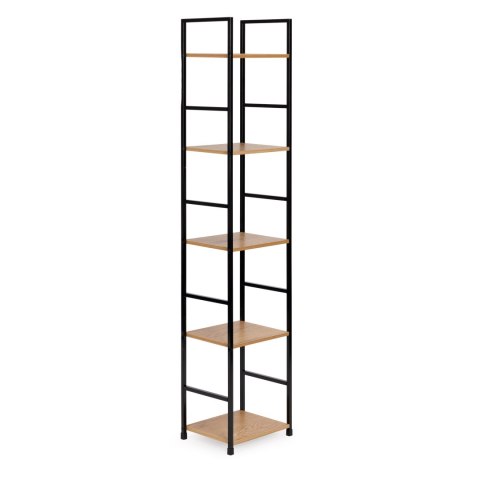 Regał drewniany nowoczesny metalowa rama LOFT 5 półek ModernHome ModernHome Regał drewniany nowoczesny metalowa rama LOFT 5 półek ModernHome ModernHome