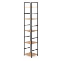 Regał drewniany nowoczesny metalowa rama LOFT 5 półek ModernHome ModernHome