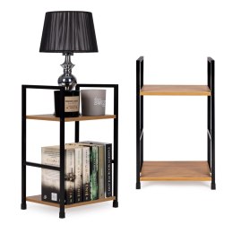 Regał drewniany nowoczesny szafka nocna 2 półki LOFT ModernHome ModernHome