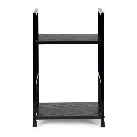 Regał drewniany nowoczesny szafka nocna 2 półki LOFT czarny ModernHome ModernHome Regał drewniany nowoczesny szafka nocna 2 półki LOFT czarny ModernHome ModernHome