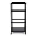 Regał drewniany nowoczesny szafka nocna 2 półki LOFT czarny ModernHome ModernHome