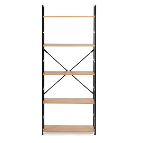 Regał drewniany szeroki nowoczesny LOFT 5 półek ModernHome ModernHome Regał drewniany szeroki nowoczesny LOFT 5 półek ModernHome ModernHome