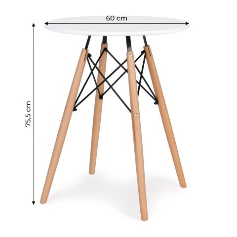Stół stolik nowoczesny do jadalni salonu kuchni 60cm ModernHome ModernHome Stół stolik nowoczesny do jadalni salonu kuchni 60cm ModernHome ModernHome