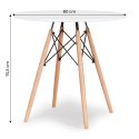 Stół stolik nowoczesny do jadalni salonu kuchni 80cm ModernHome