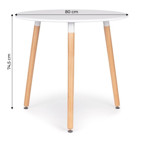 Stół stolik okrągły 80cm nowoczesny do salonu kuchni jadalni salonu ModernHome ModernHome Stół stolik okrągły 80cm nowoczesny do salonu kuchni jadalni salonu ModernHome ModernHome