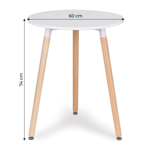 Stolik nowoczesny drewniany do salonu kuchni 60cm ModernHome Stolik nowoczesny drewniany do salonu kuchni 60cm ModernHome