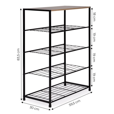 Szafka na buty stojak regał półka drewniana LOFT ModernHome ModernHome Szafka na buty stojak regał półka drewniana LOFT ModernHome ModernHome