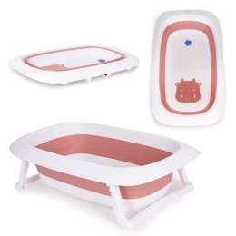 Wanienka dla dzieci wanna różowa składana z odpływem - Krówka ECOTOYS ECOTOYS