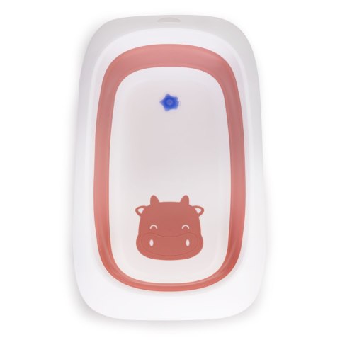 Wanienka dla dzieci wanna różowa składana z odpływem - Krówka ECOTOYS ECOTOYS Wanienka dla dzieci wanna różowa składana z odpływem - Krówka ECOTOYS ECOTOYS