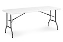 Zestaw cateringowy stół bankietowy 180cm 2 ławki biały ModernHome ModernHome