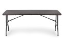 Zestaw cateringowy stół bankietowy 180 cm 2 ławki ratan brąz ModernHome ModernHome