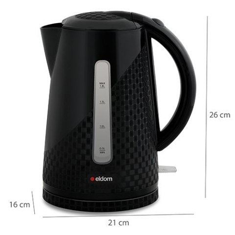 Czajnik bezprzewodowy ELDOM C240 2000W czarny 1,8L ELDOM Czajnik bezprzewodowy ELDOM C240 2000W czarny 1,8L ELDOM