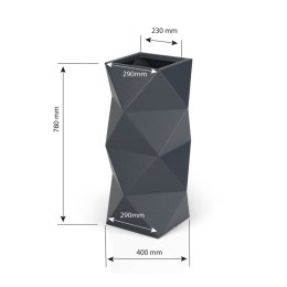 Designerska donica MONUMO ASTI Biała MONUMO