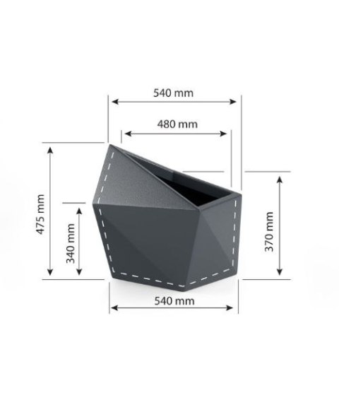 Designerska donica MONUMO ASTRO Biała MONUMO Designerska donica MONUMO ASTRO Biała MONUMO