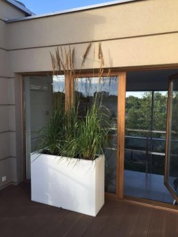 Designerska donica MONUMO LUNGO GRANDE Biała MONUMO