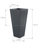 Designerska donica MONUMO SLIM LINE M z oświetleniem MONUMO