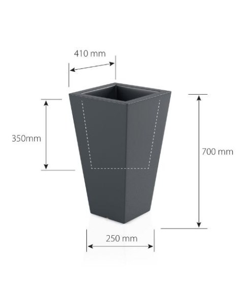 Designerska donica MONUMO SLIM LINE S Biała MONUMO Designerska donica MONUMO SLIM LINE S Biała MONUMO