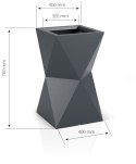 Designerska donica MONUMO VALENCIA Biała MONUMO