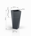 Designerska donica MONUMO VASO Biała MONUMO