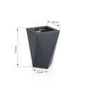 Designerska donica MONUMO VASO Biała MONUMO