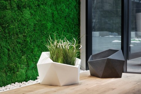 Designerska donica MONUMO VESARI Biała MONUMO Designerska donica MONUMO VESARI Biała MONUMO