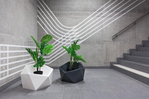 Designerska donica MONUMO VESARI Biała MONUMO Designerska donica MONUMO VESARI Biała MONUMO