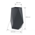Designerska donica VOLCANO Biała MONUMO