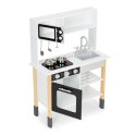 Drewniana kuchnia dla dzieci piekarnik palniki mikrofala akcesoria ECOTOYS ECOTOYS