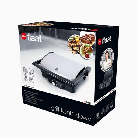 Grill kontaktowy GK150 FLAAT ELDOM panini 2000W ELDOM Grill kontaktowy GK150 FLAAT ELDOM panini 2000W ELDOM