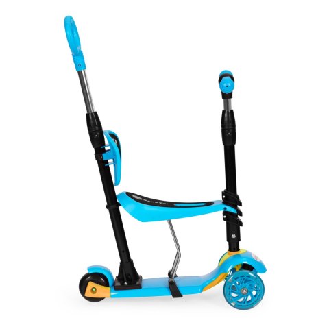 Hulajnoga trójkołowa balansowa led 3w1 świecące kółka - Niebieska ECOTOYS ECOTOYS Hulajnoga trójkołowa balansowa led 3w1 świecące kółka - Niebieska ECOTOYS ECOTOYS