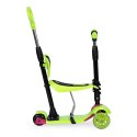 Hulajnoga trójkołowa balansowa led 3w1 świecące kółka - Zielona ECOTOYS ECOTOYS