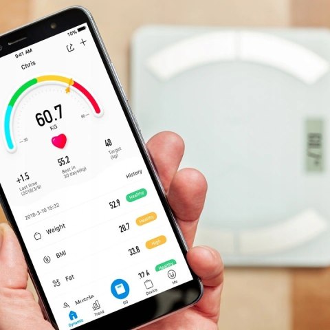 Inteligentna waga łazienkowa bluetooth Eldom TWO500 biała ELDOM Inteligentna waga łazienkowa bluetooth Eldom TWO500 biała ELDOM