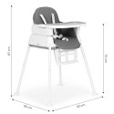 Krzesełko fotelik do karmienia dzieci 3w1 składany ECOTOYS ECOTOYS