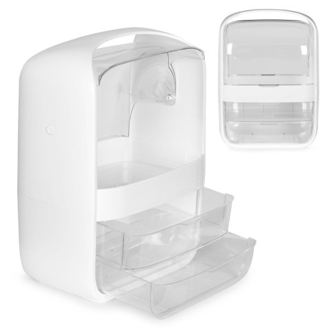 Organizer na kosmetyki skrzynka z szufladami - białe ModernHome Organizer na kosmetyki skrzynka z szufladami - białe ModernHome