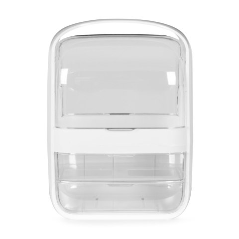 Organizer na kosmetyki skrzynka z szufladami - białe ModernHome Organizer na kosmetyki skrzynka z szufladami - białe ModernHome