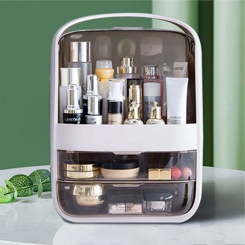 Organizer na kosmetyki skrzynka z szufladami - białe ModernHome Organizer na kosmetyki skrzynka z szufladami - białe ModernHome