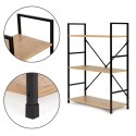 Regał drewniany metalowa rama szeroki LOFT 3 półki ModernHome ModernHome