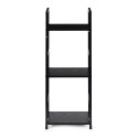 Regał drewniany nowoczesny metalowa rama LOFT 3 półki czarny ModernHome ModernHome