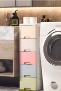 Regał z 5 wysuwanymi szufladami nogi z kółkami ModernHome ModernHome