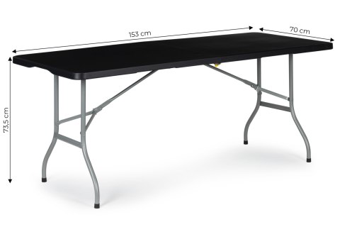 Stół cateringowy ogrodowy składany bankietowy 153cm - czarny ModernHome Stół cateringowy ogrodowy składany bankietowy 153cm - czarny ModernHome