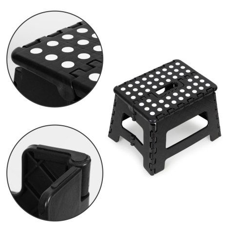 Stołek składany 1 stopniowy taboret z tworzywa 22 cm ModernHome Stołek składany 1 stopniowy taboret z tworzywa 22 cm ModernHome