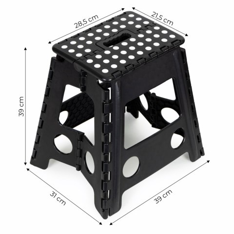 Stołek składany 1 stopniowy taboret z tworzywa 39 cm ModernHome Stołek składany 1 stopniowy taboret z tworzywa 39 cm ModernHome